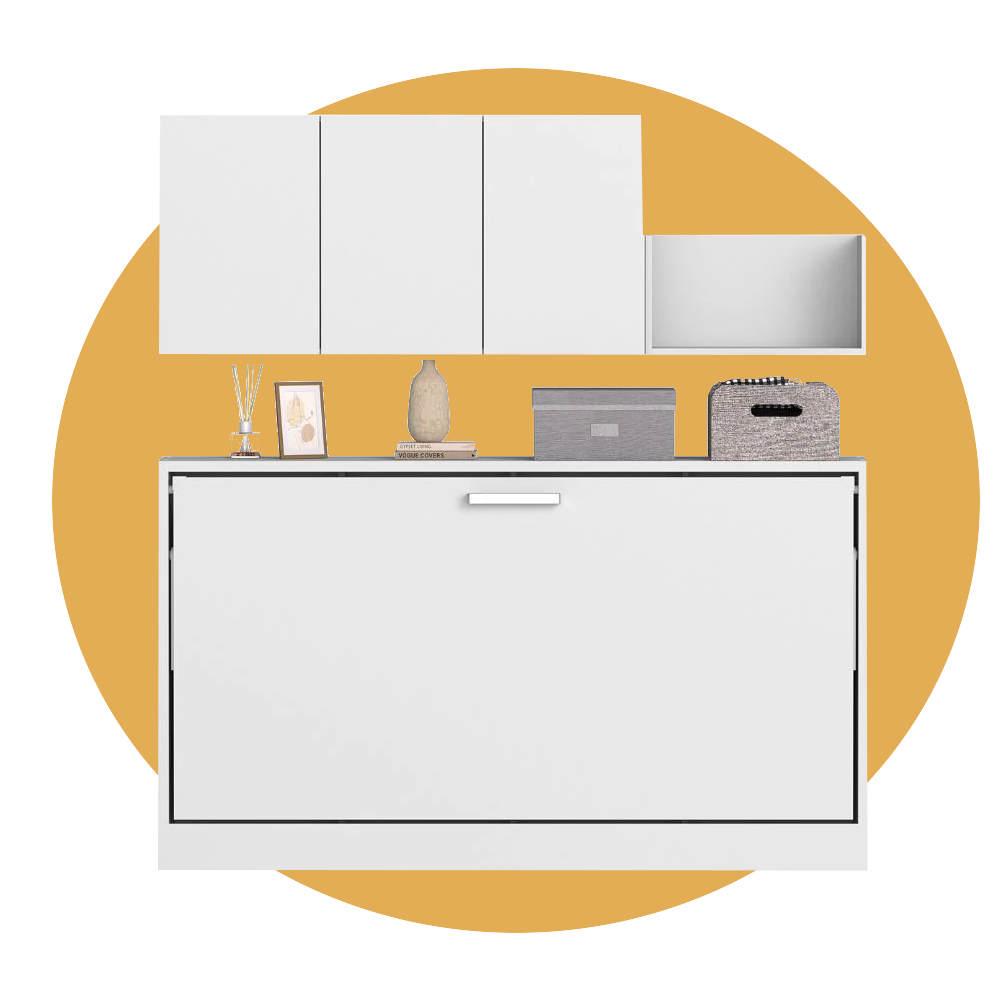 Multimo Orbit Schrankbett Set mit Wandschrank